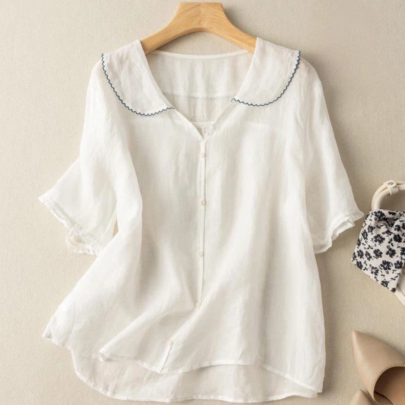 Lucy™ | Lightweight Linen Blouse