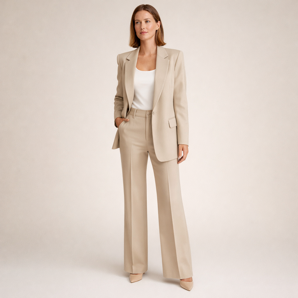 Vanessa™ | Elegant flared trouser suit set