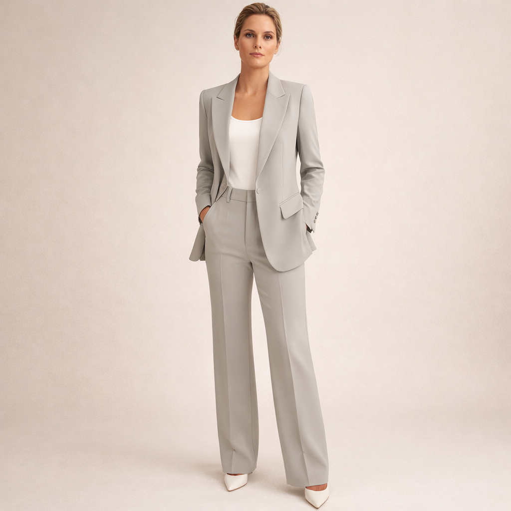 Vanessa™ | Elegant flared trouser suit set
