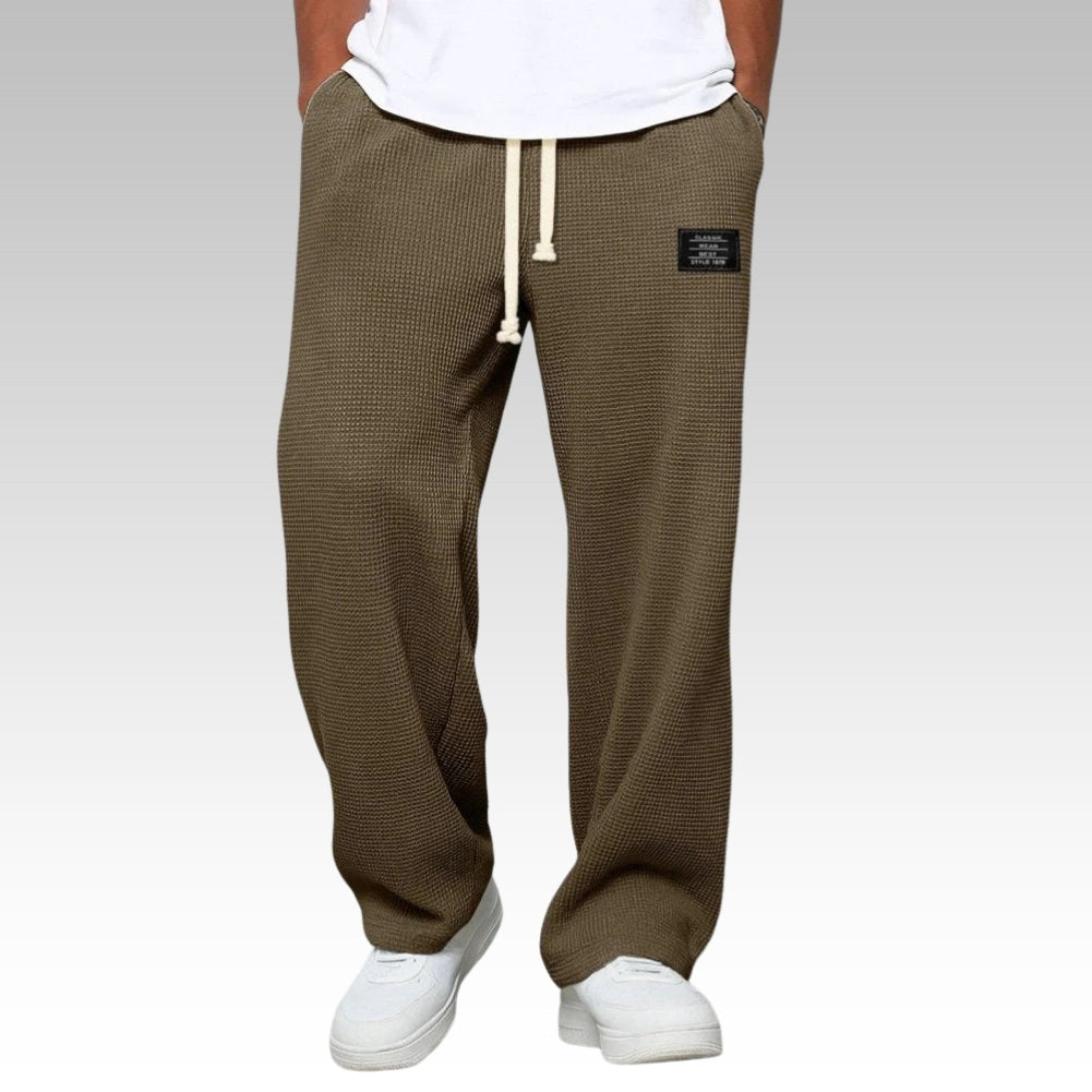 Samuel - Comfortable wide-leg trousers with adjustable waist