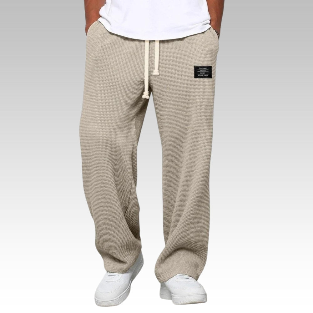 Samuel - Comfortable wide-leg trousers with adjustable waist