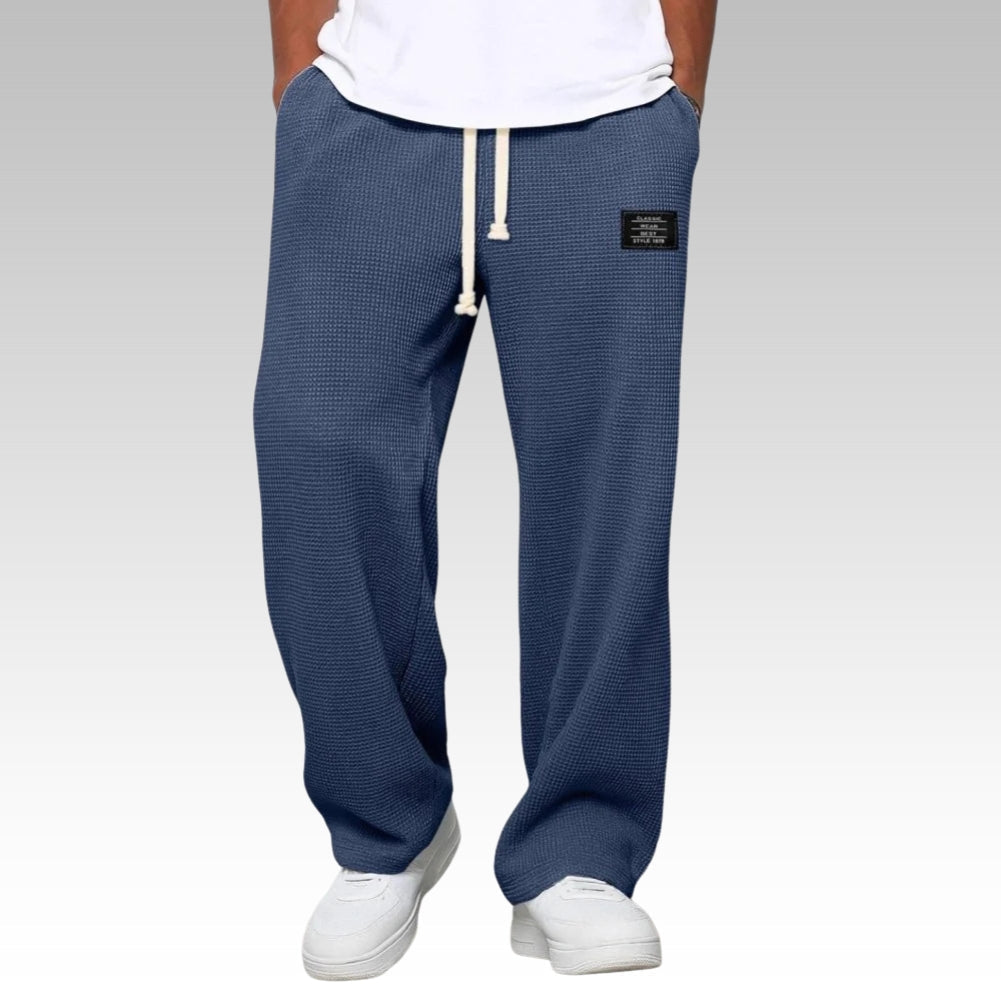 Samuel - Comfortable wide-leg trousers with adjustable waist