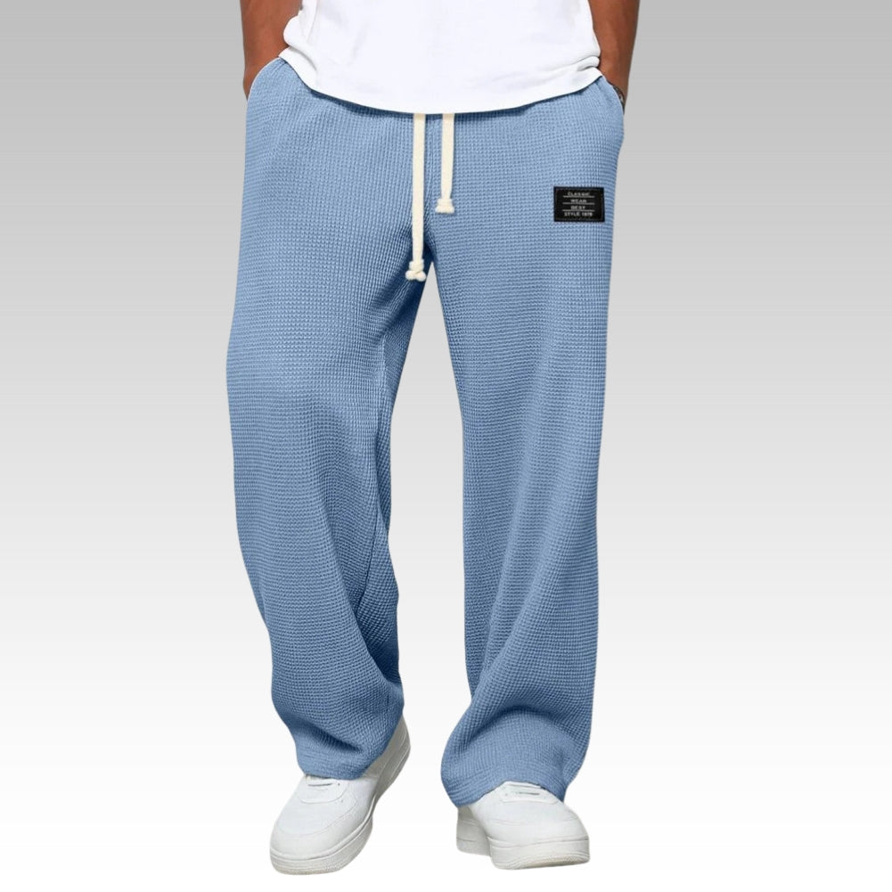 Samuel - Comfortable wide-leg trousers with adjustable waist