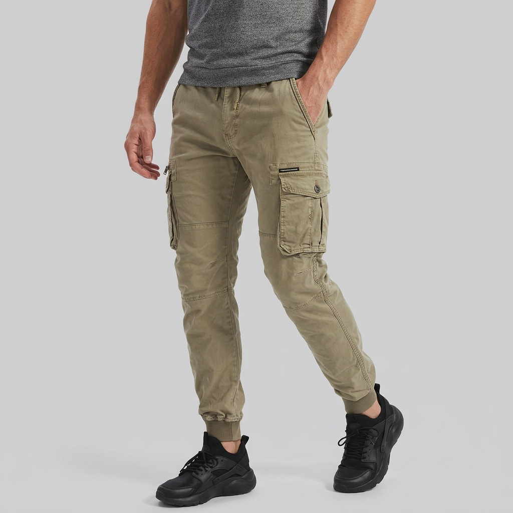 Men’s Cargo Jogger Pants with Utility Pockets