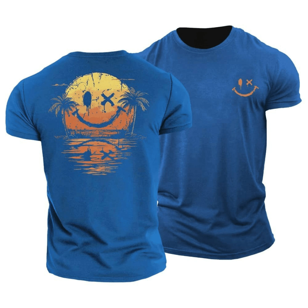 Kaz - Summer T-shirt Smiley Beach