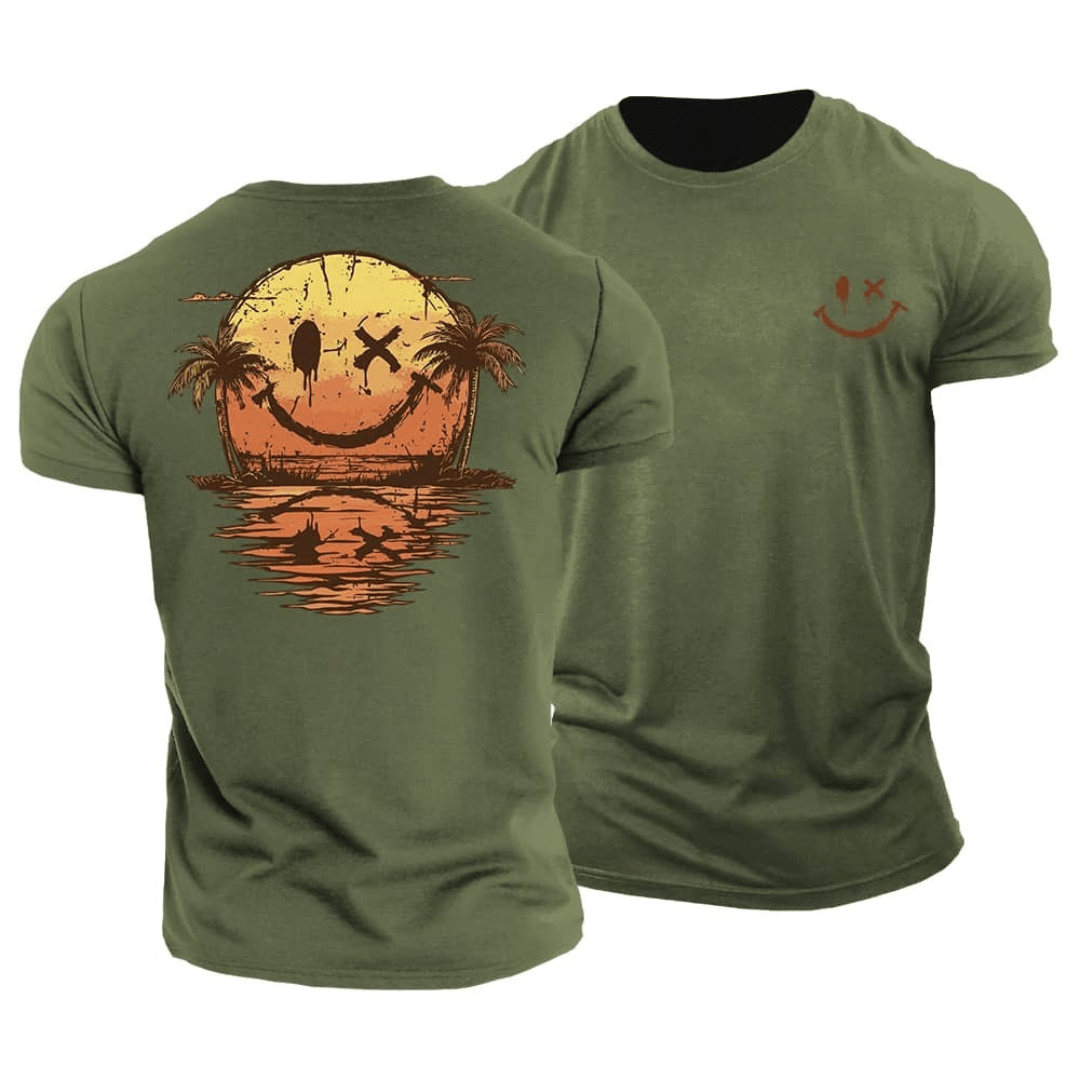 Kaz - Summer T-shirt Smiley Beach