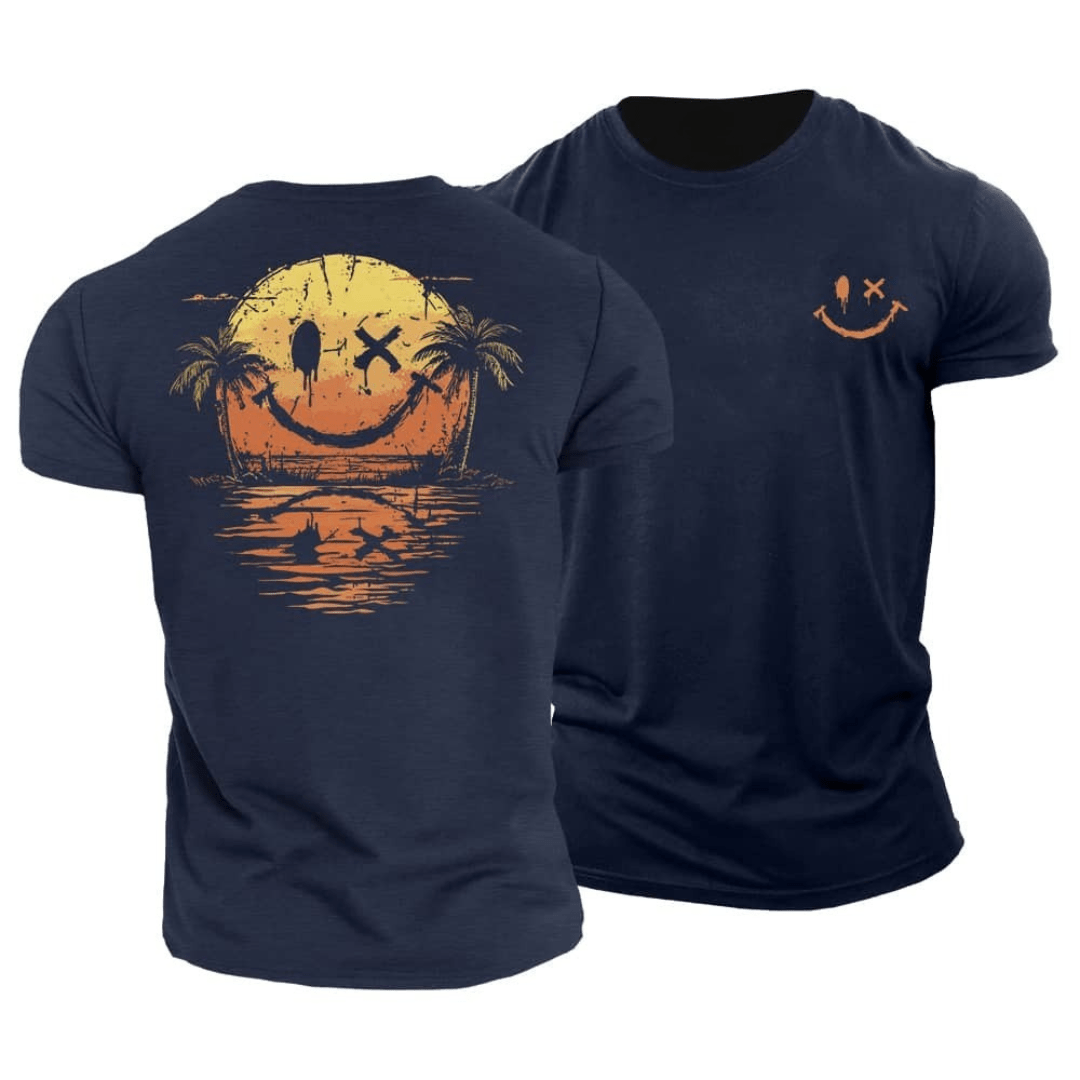 Kaz - Summer T-shirt Smiley Beach