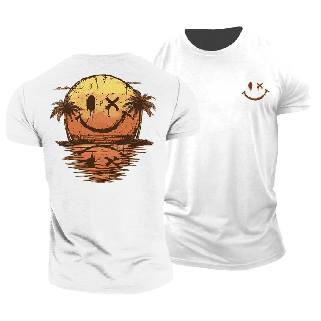 Kaz - Summer T-shirt Smiley Beach