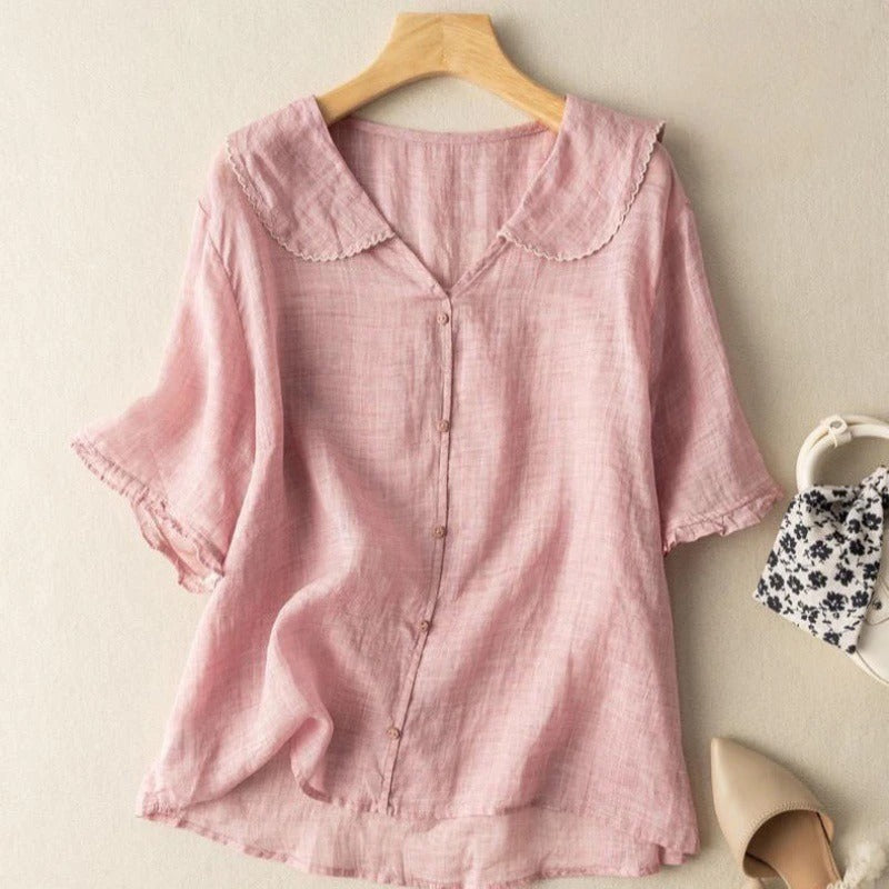 Lucy™ | Lightweight Linen Blouse