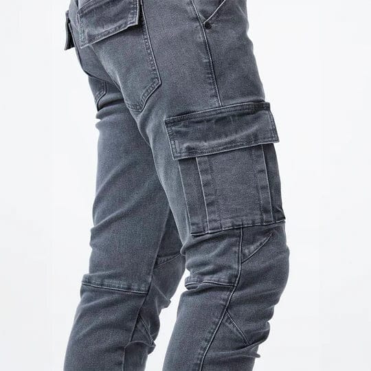 Brent - Slim-fit Cargo Trousers with Pockets