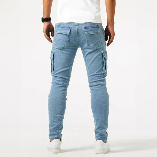 Brent - Slim-fit Cargo Trousers with Pockets