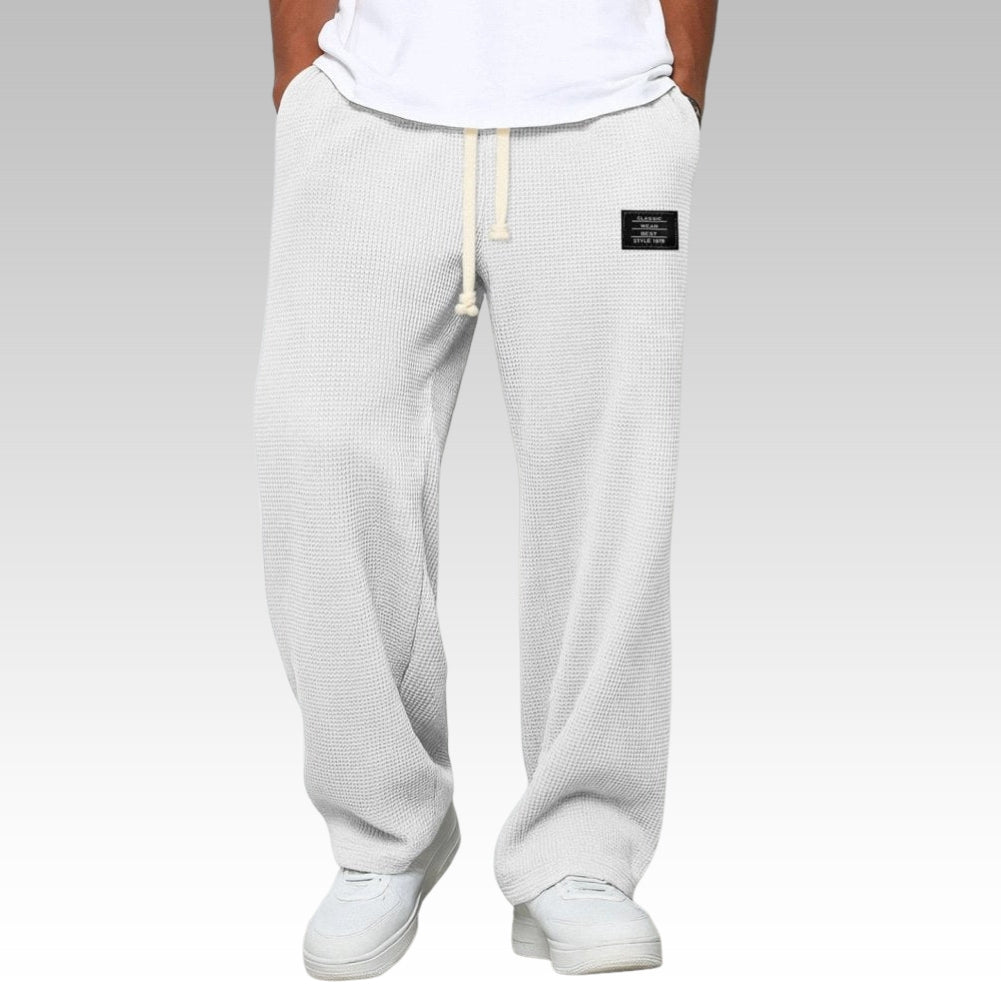 Samuel - Comfortable wide-leg trousers with adjustable waist