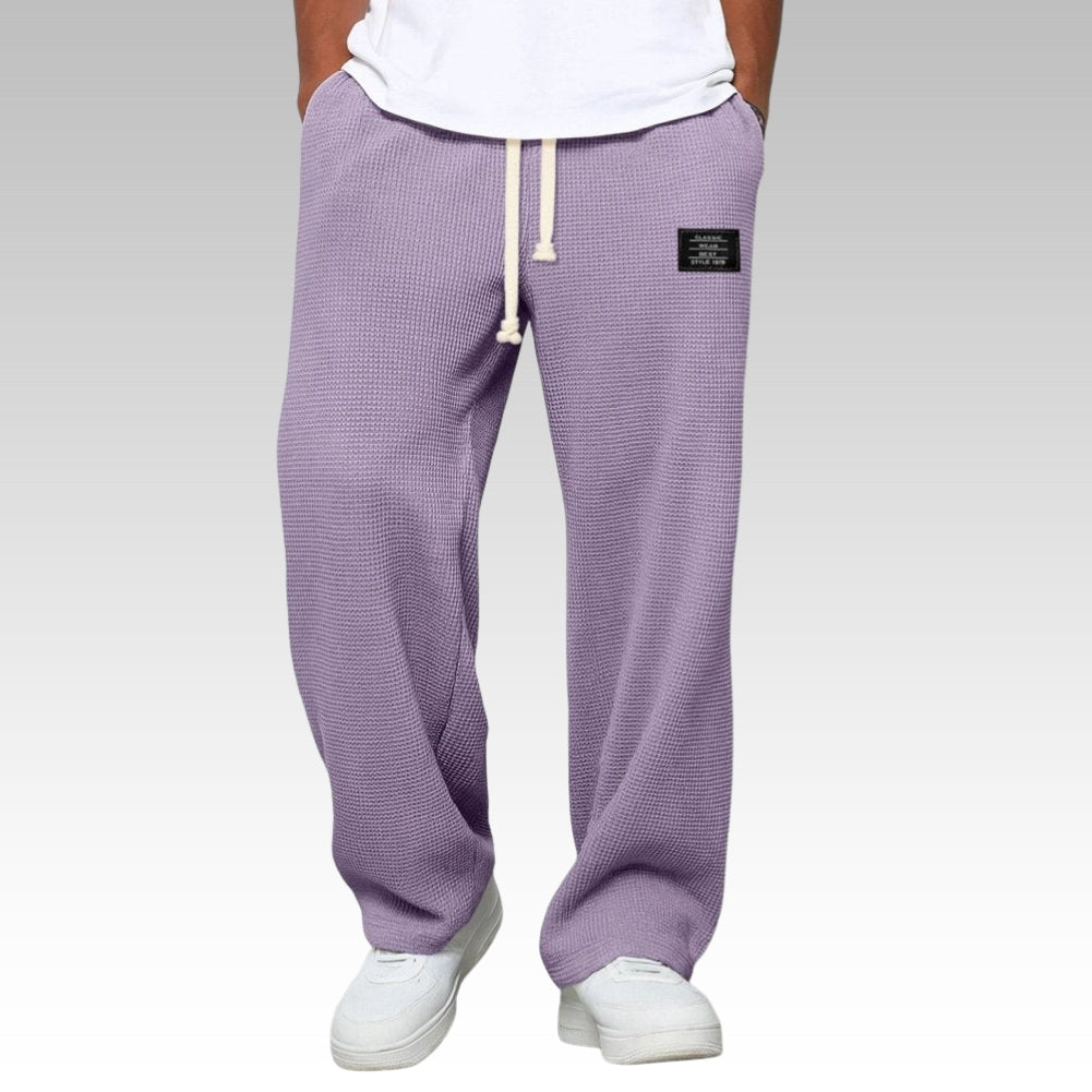 Samuel - Comfortable wide-leg trousers with adjustable waist