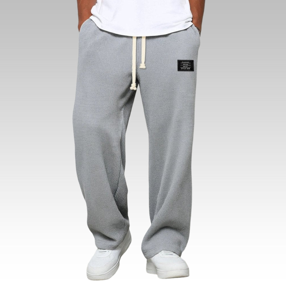 Samuel - Comfortable wide-leg trousers with adjustable waist