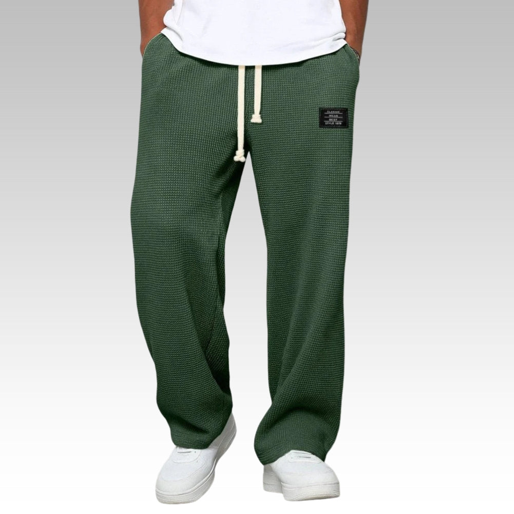 Samuel - Comfortable wide-leg trousers with adjustable waist