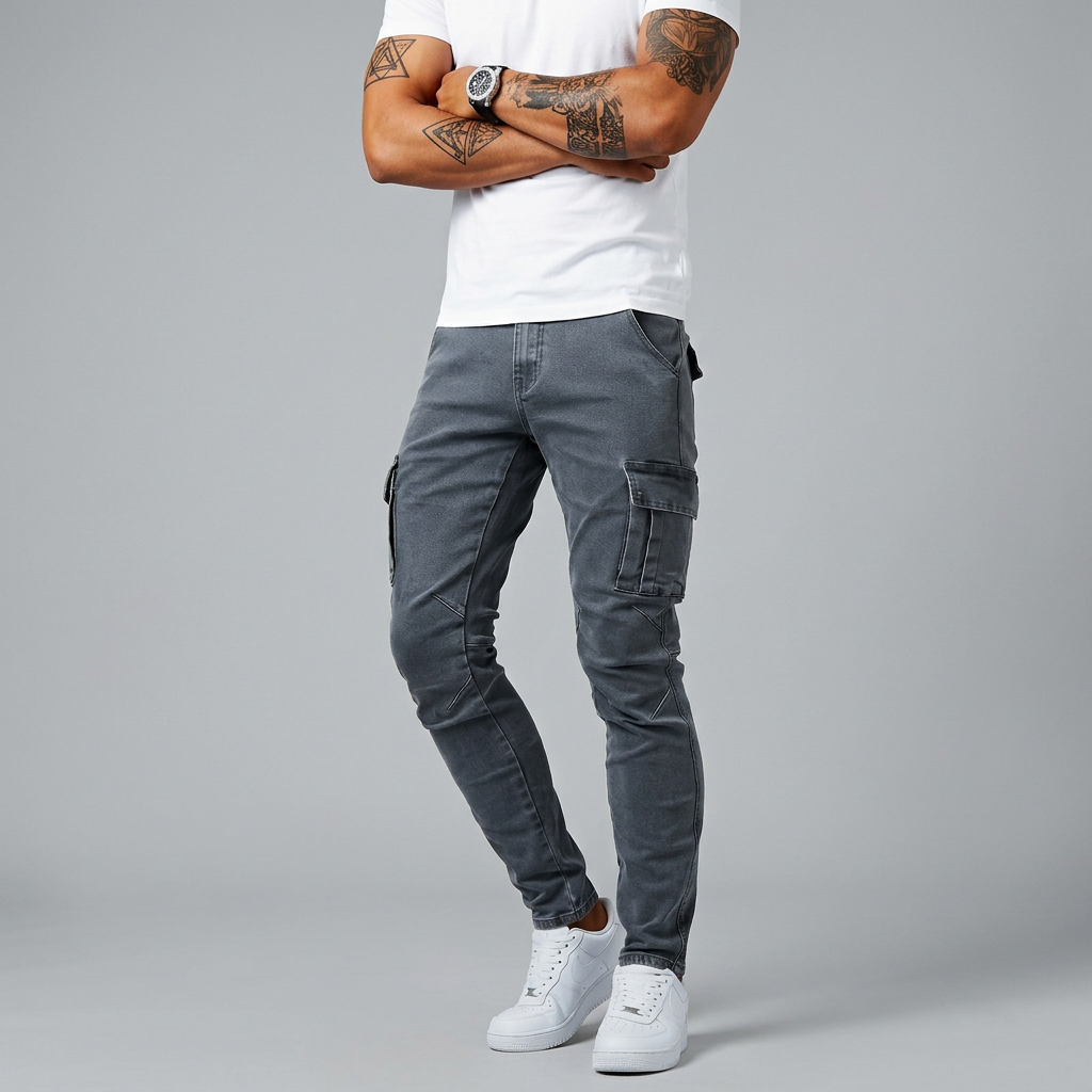 Men’s Cargo Pants with Thigh Pockets