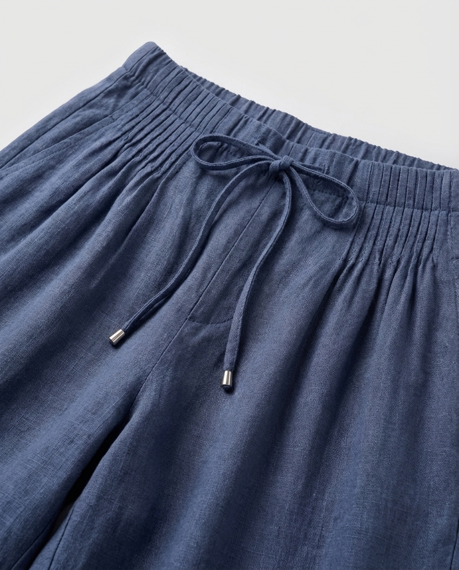 Amelia – Cotton Wide-Leg Trousers