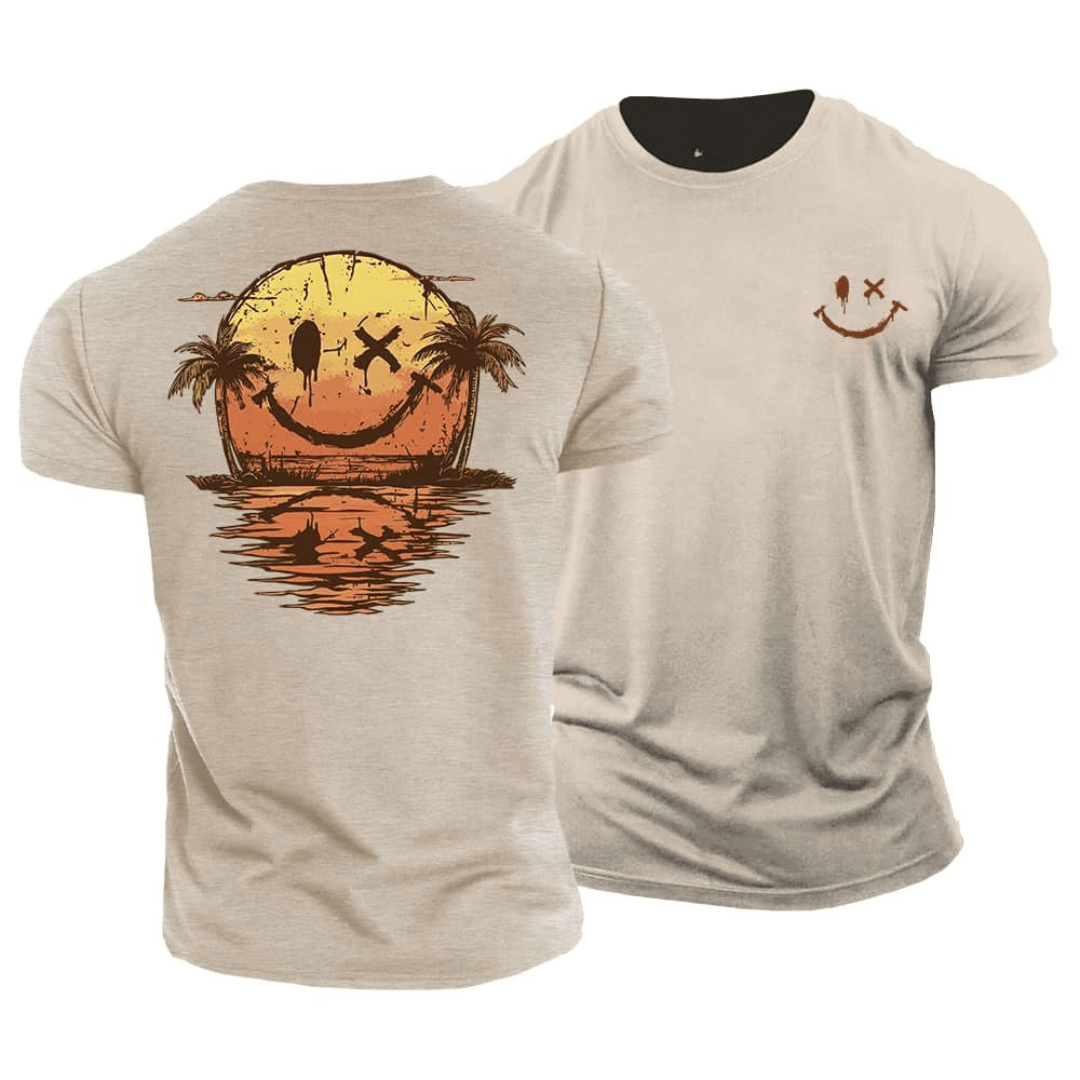 Kaz - Summer T-shirt Smiley Beach