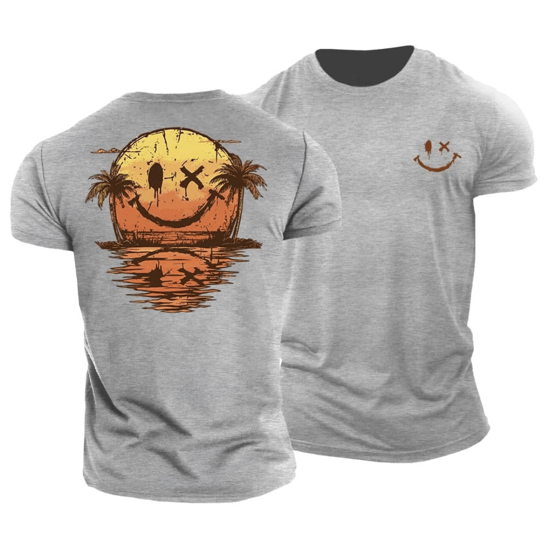 Kaz - Summer T-shirt Smiley Beach